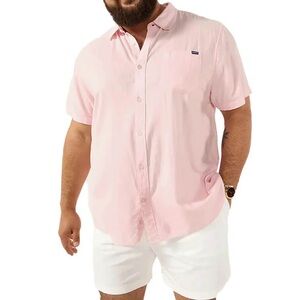 Chubbies Light Pink Casual Button Down Shirt